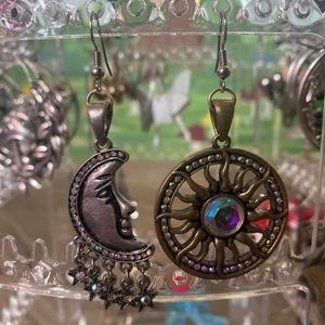 sun and moon earrings